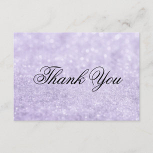 Carte de remerciements - Lit Glit pourpre ouvrier
