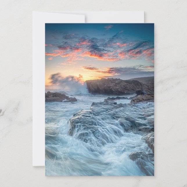 Carte De Remerciements Littoral | Carmel California (Devant)