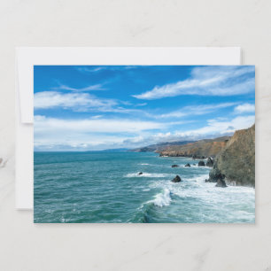 Carte De Remerciements Littoral Marin Headlands, Californie