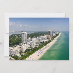 Carte De Remerciements Littoral Urban Beach, Miami, Floride