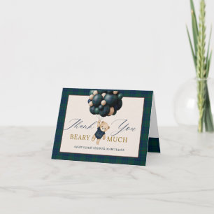Carte De Remerciements Livres pour Baby Shower ours en peluche ballon à p