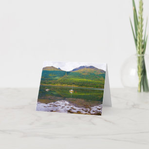 Carte De Remerciements Loch Long, Arrochar, Scotland Grey Card