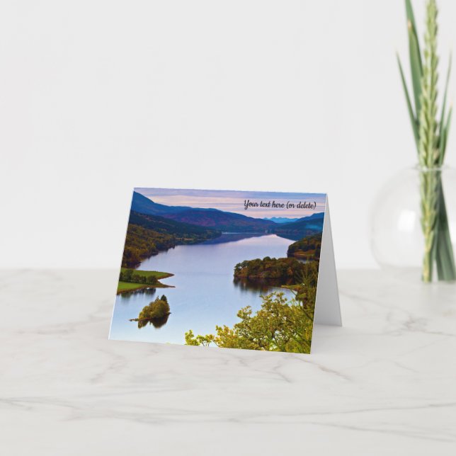 Carte De Remerciements Loch Tummel, Queen's View Greeting card (Devant)