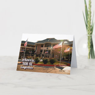 Carte de remerciements logistique