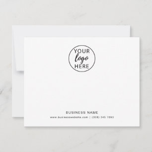Carte De Remerciements Logo de l'entreprise Professionnel