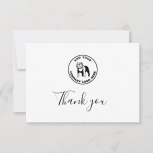 Carte De Remerciements Logo d'entreprise Vet moderne personnalisé
