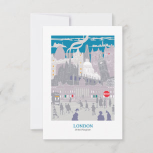 Carte De Remerciements Londres Skyline
