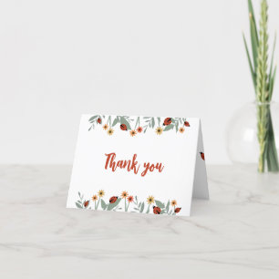 Carte De Remerciements Love Bug Thank You Notes