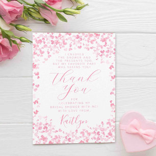 Carte De Remerciements Love Is In The Air Saint-Valentin Bridal Shower