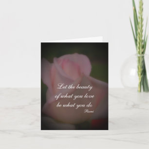 Carte De Remerciements Love What You Do Inspirational Note Card