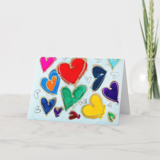 Carte De Remerciements Lovitude Blank Card L'amour est dans l'air (Devant)