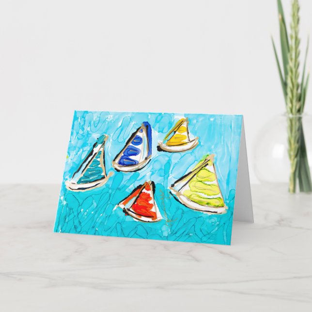 Carte De Remerciements Lovitude Blank Card Sanibel Sails - Voile lisse (Devant)