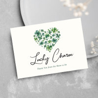 Lucky Charm Shamrock Baby shower de coeur