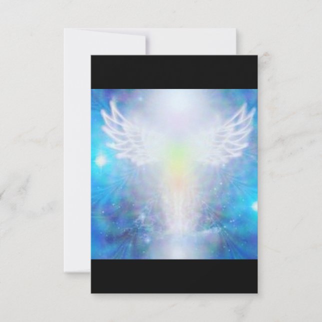 CARTE DE REMERCIEMENTS LUMIÈRE ANGEL (Devant)