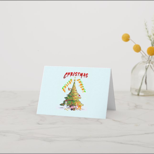 Carte De Remerciements Lumière de Noël (Recto)