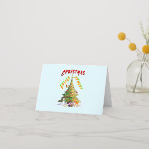 Carte De Remerciements Lumière de Noël