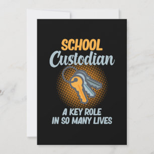 Carte De Remerciements Lycée Custodian Key Role In Lives Caretaker Janit