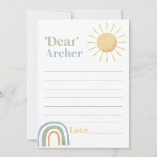 Carte De Remerciements M. Onederful Birthday Time Capsule Message Card