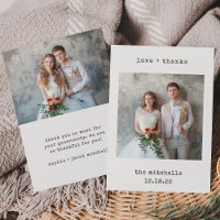 Machine à écrire minimaliste | Deux Mariage simple