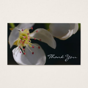 Carte de remerciements macro floral