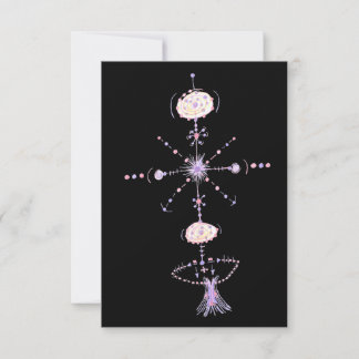 Carte De Remerciements Magic Colorful Abstract Tribal Tattoo Art