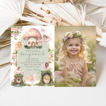 Magical Mushroom Fairy Birthday Photo