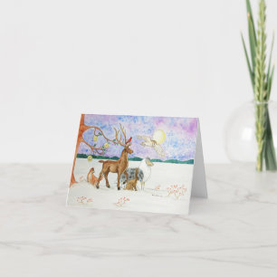 Carte De Remerciements Magie de Solstice