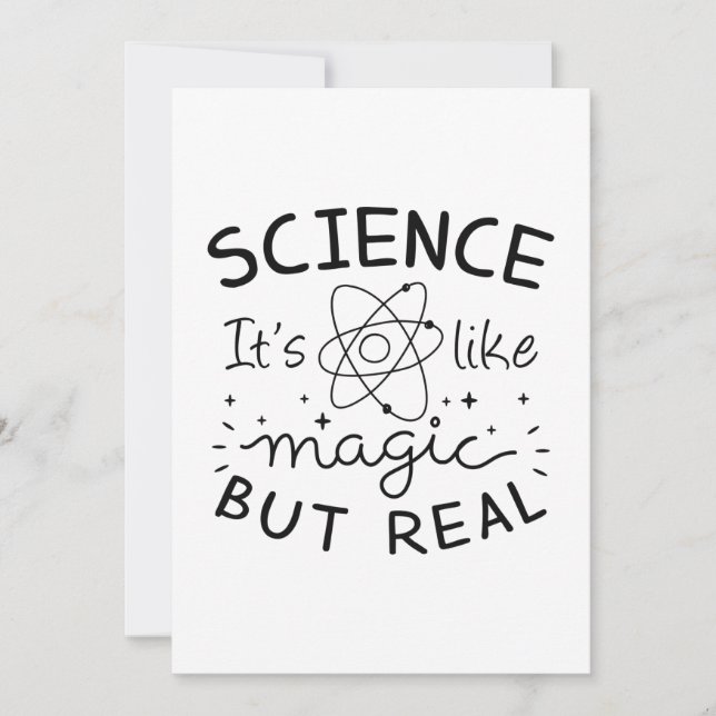 Carte De Remerciements Magie scientifique (Devant)