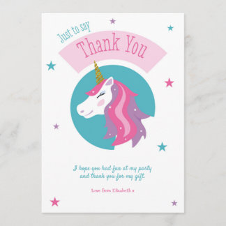 Carte de remerciements magique d'anniversaire de