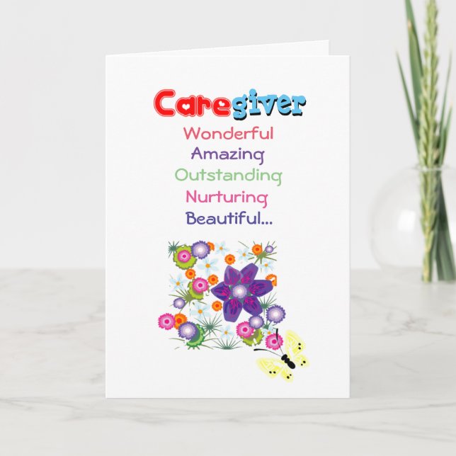 Carte De Remerciements Magnifique aidant (Devant)