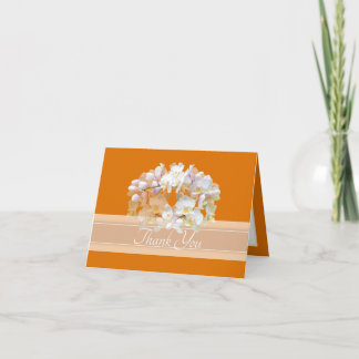 Carte De Remerciements Magnifique orchidée blanche élégante en grappes Me