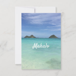Carte De Remerciements Mahalo 