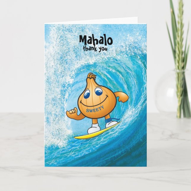 Carte De Remerciements mahalo de sweetyonion (Devant)