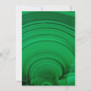 Carte De Remerciements Malachite verte en gros plan