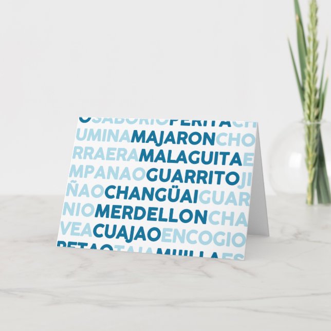 Carte De Remerciements Malaguita (Devant)