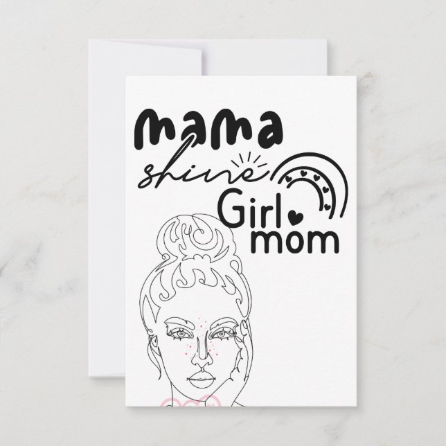 Carte De Remerciements Maman fille maman belle maman (Devant)