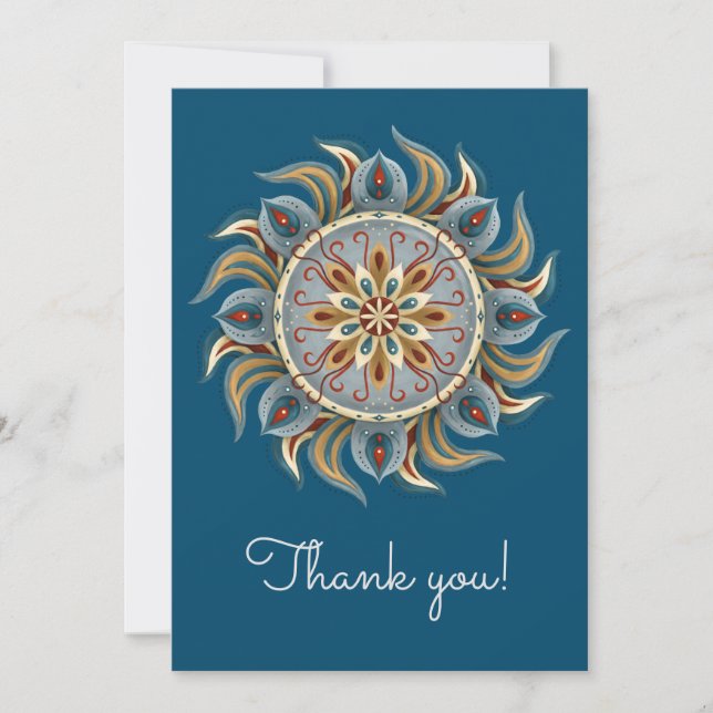 Carte De Remerciements Mandala (Devant)