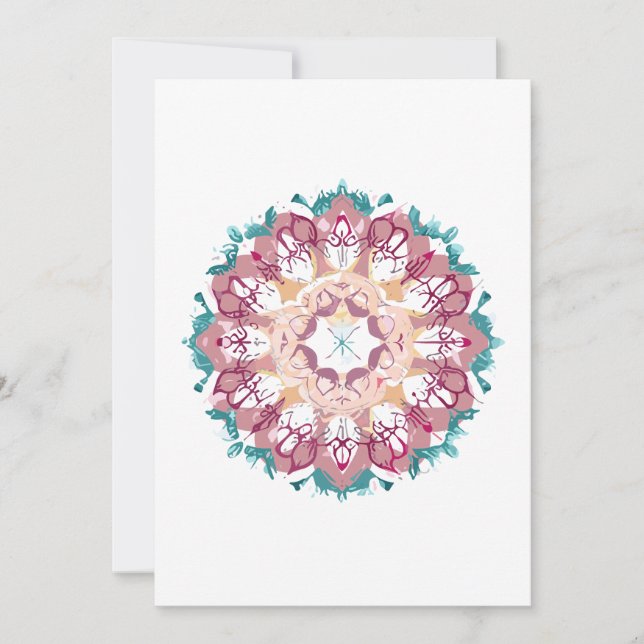 Carte De Remerciements mandala (Devant)