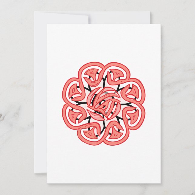 Carte De Remerciements mandala Sauter le dessin (Devant)