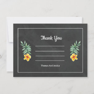 Carte de remerciements mariage