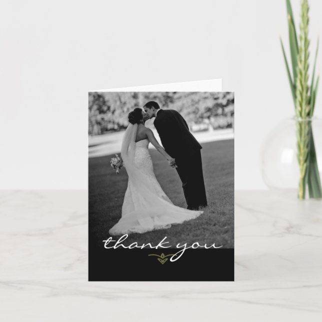 Carte de remerciements mariage (Devant)