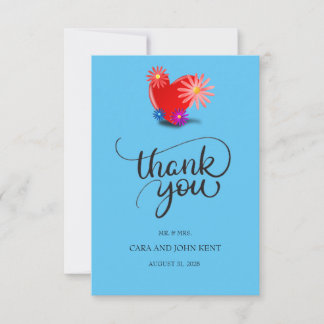 carte de remerciements mariage