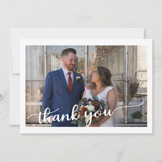 Carte de remerciements mariage (Devant)