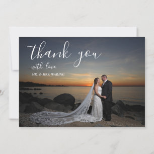 Carte de remerciements Mariage