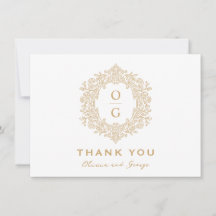 Mariage Armoirie Élégant Or Héritage