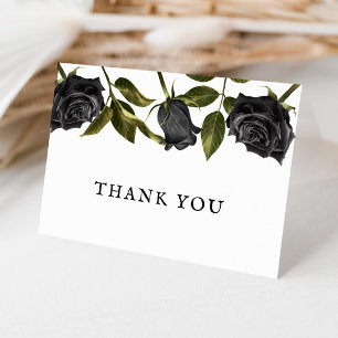 Carte De Remerciements Mariage Blanc Vintage Rose Gothique