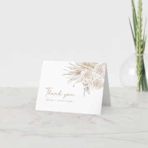 Carte De Remerciements Mariage Boho