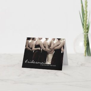 Carte de remerciements Mariage Bridesmaid