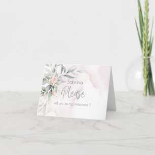 Carte De Remerciements Mariage Campagne Jardin rose Floral