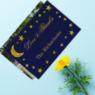Carte De Remerciements Mariage céleste du ciel nocturne